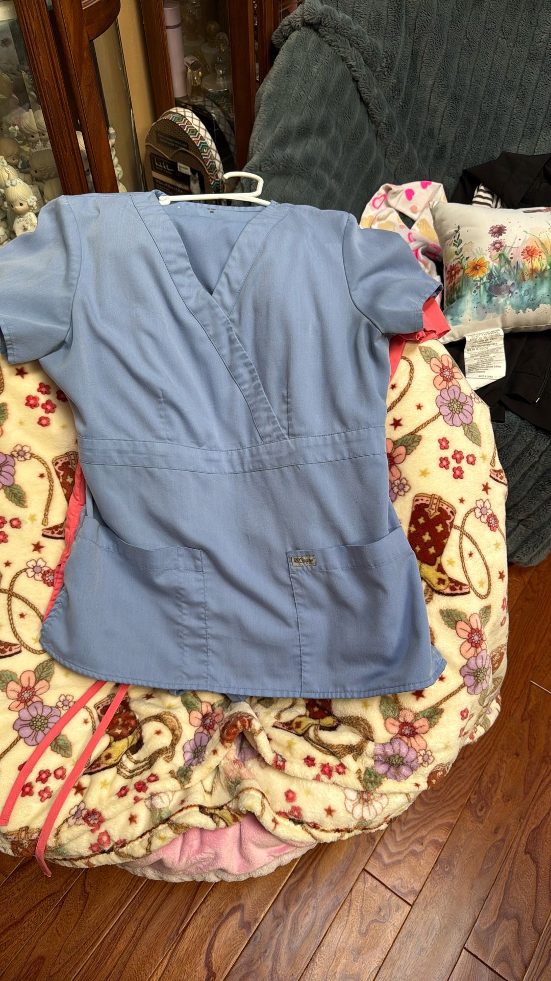 Grey’s Anatomy Light Blue Scrub Shirt, And Matching Pants