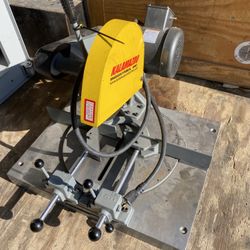 KALAMAZOO 10" CHOP OFF ABRASIVE MITER COLD SAW WITH 3HP BALDOR MOTOR KM10 K10