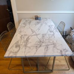 Dining table and chairs