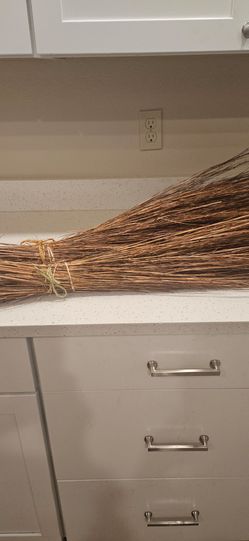 Two Natural Straw Bundles