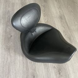 Mustang Wide Touring Solo Seat For Harley Davidson 