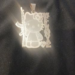 Hello Kitty Melanie Name Pendant 14k 