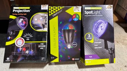 Gemmy LED Light Show Bundle – Set of 3