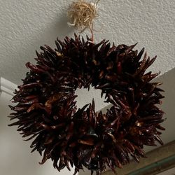 Dried Chilli Pepper Wreath 