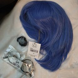 Blue Cosplay Wig