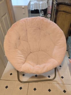 Pink and gold chair