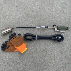 Propane Torch Weed Burner Kit,Blow Torch,Weed Torch With Push Button Igniter and 9.8 ft Hose