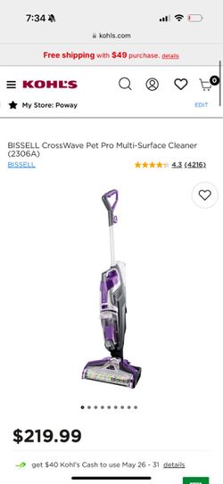 Bissel Crosswave Pet Pro Multi-surface Wet / dry vaccum