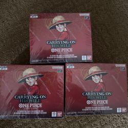 One Piece OP-13 Carrying On His Will Booster Box 
