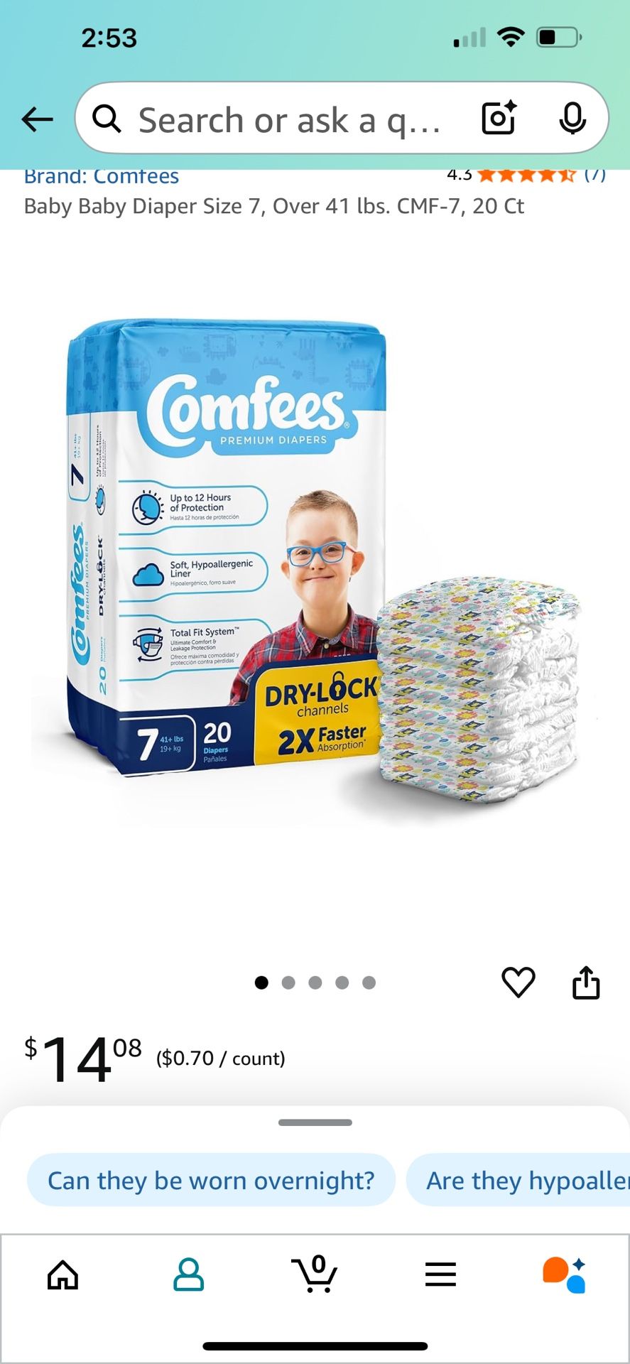 Size 7 Diapers