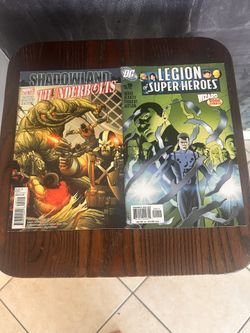 2 Books. Shadowland Thunderbolts And Legion Of Súper-heroes