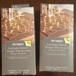 Pier 1 Rope Lights - New In Box