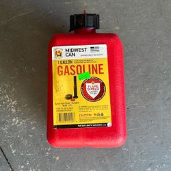 One Gallon Gasoline Fuel Container