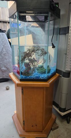 AQUARIUM HEXAGON 28 GALLONS