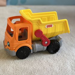 Dump truck With A Lever
