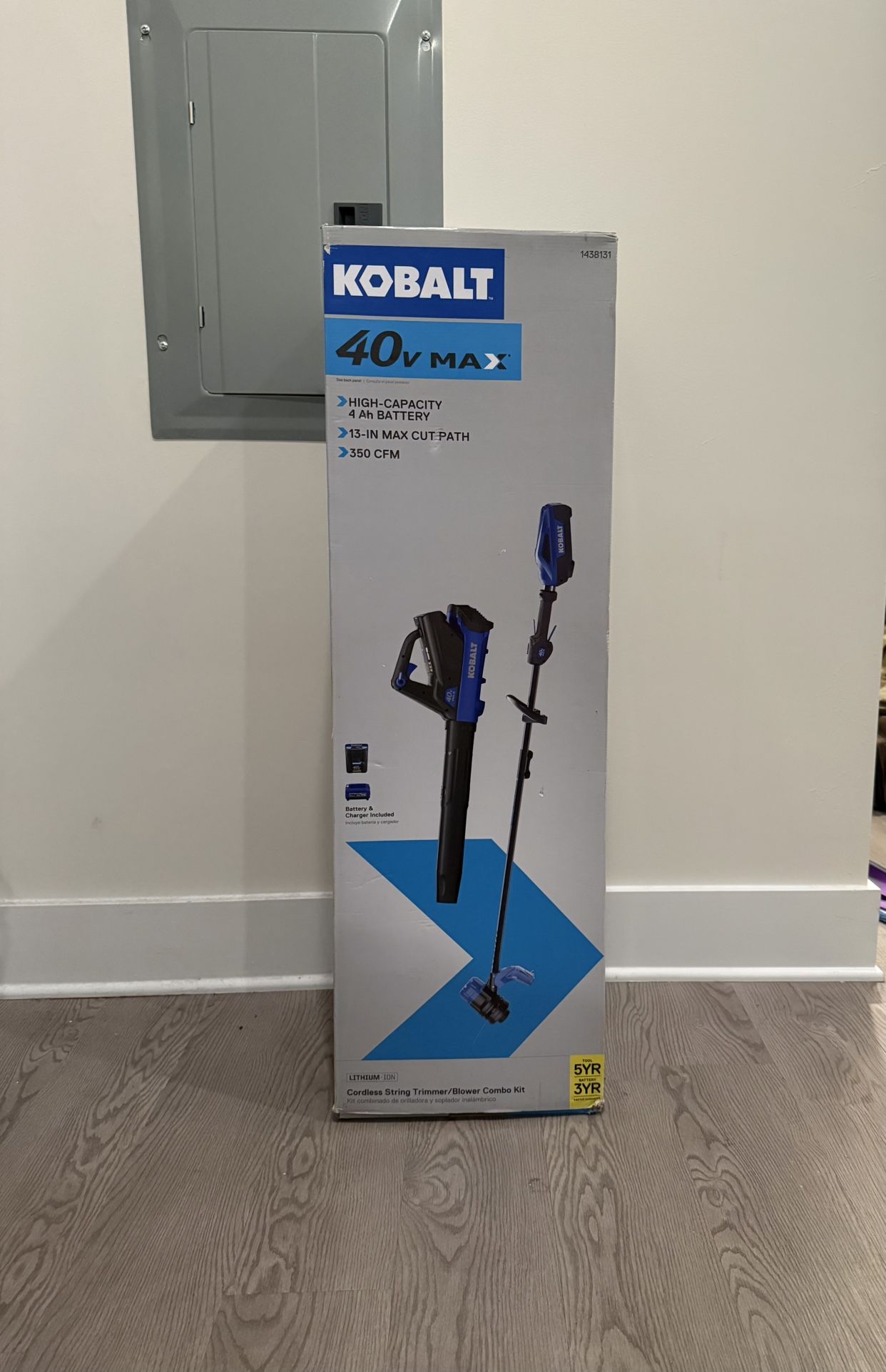 Kobalt 40v String-Trimmer / Leaf Blower Combo w/4ah Battery and Charger