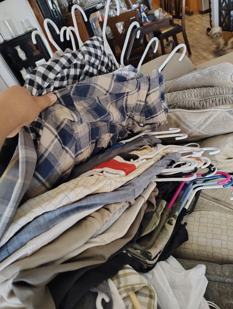 Nice Men's Shirts And Long Sleeve Shirts 6 Each