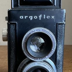 Vintage Argus USA ArgoFlex Camera w/ Varex 75mm F-45 Anastigmat Twin Lens 