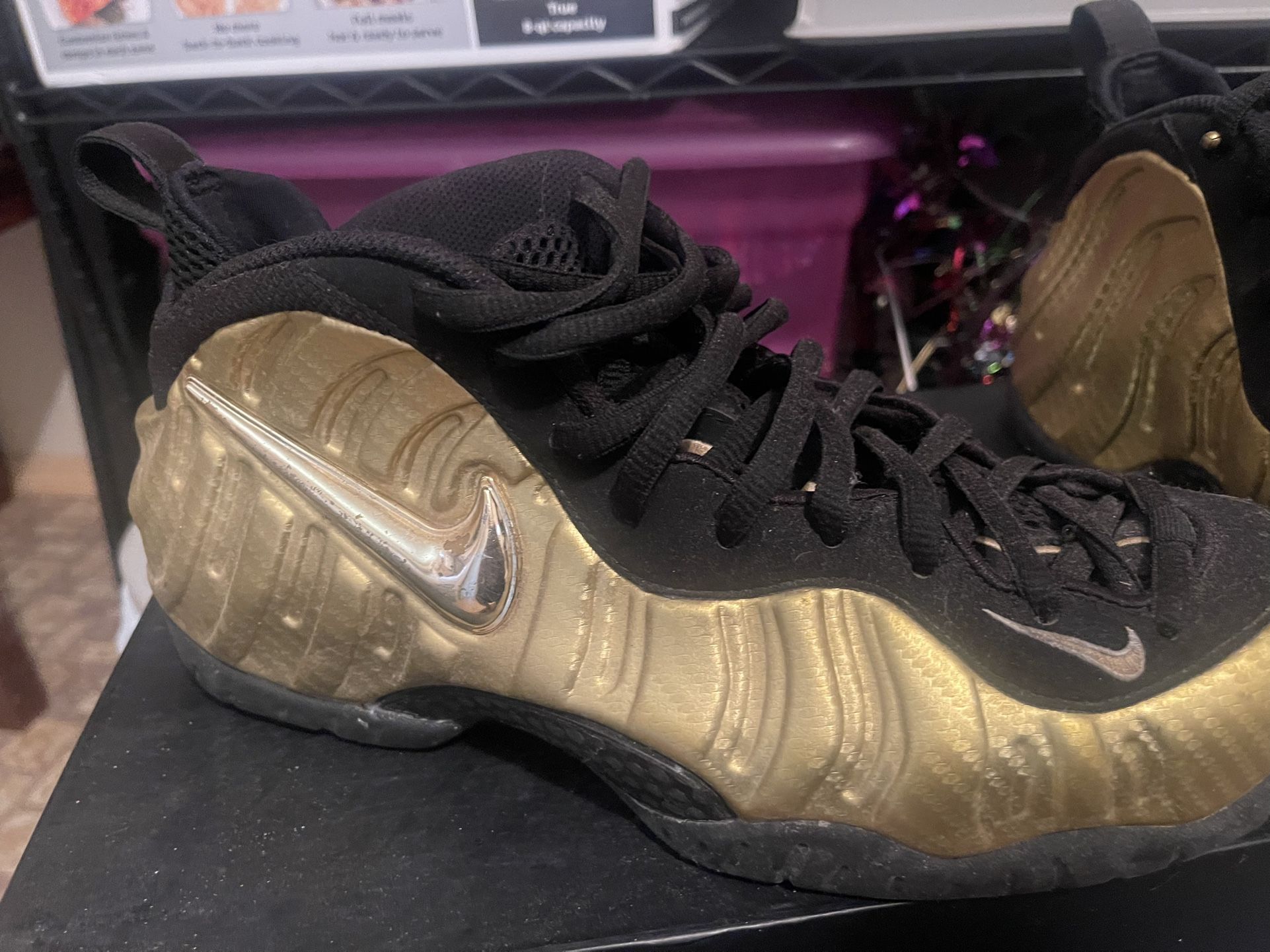 Nike Foamposite Gold