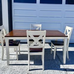 Dining Table With 4 Chairs