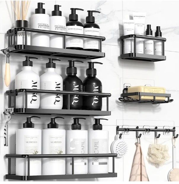 Elegant 6 piece shower caddy!
