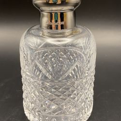 Waterford Crystal Perfume Bottle w/Ground Stopper to Secure-Beautifully Faceted Vintage from 1920’s!
