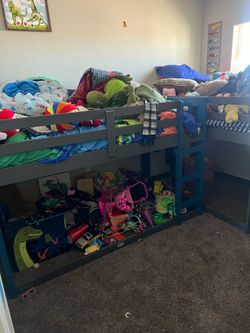 2 two size loft beds and a queen size full bedroom set $350 f