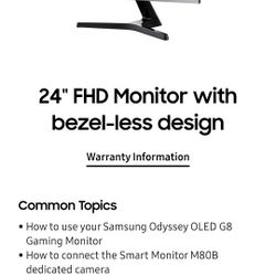 SAMSUNG SR35 Series 27 inch FHD 1920x1080 Flat Desktop Monitor for Working or Learning, HDMI, D-Sub, Wall mountable