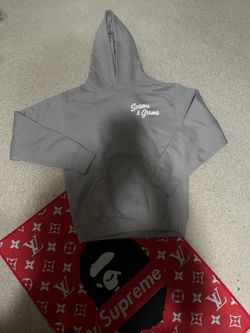 Scams & grams grey hoodie