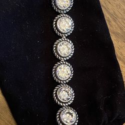Ladies Silver Montana Bracelet With Stones