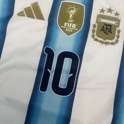 YOUTH KIDS ARGENTINA WORLD CUP 2026 HOME JERSEY W/ MESSI #10 WITH SHORTS