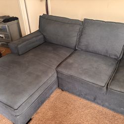 navy blue pull out couch