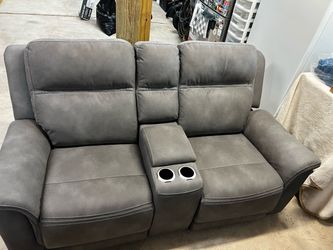 Next Gen Slate Dual Power Zero Gravity Reclining Love Seat