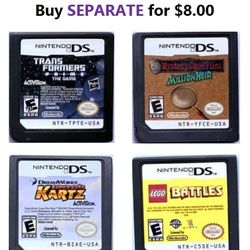 🎮 Nintendo DS Games – Bundle or Pick Your Favorite! 🕹️ 📦 Buy the whole bundle of 4 for $25 OR 🎯 Buy individually for $8 each