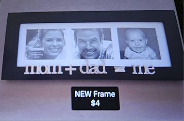 "mom + dad = me" NEW Photo Frame