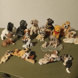 Lot of 14 Dog Figurines