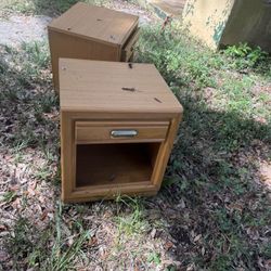 2 Wooden Night Stands