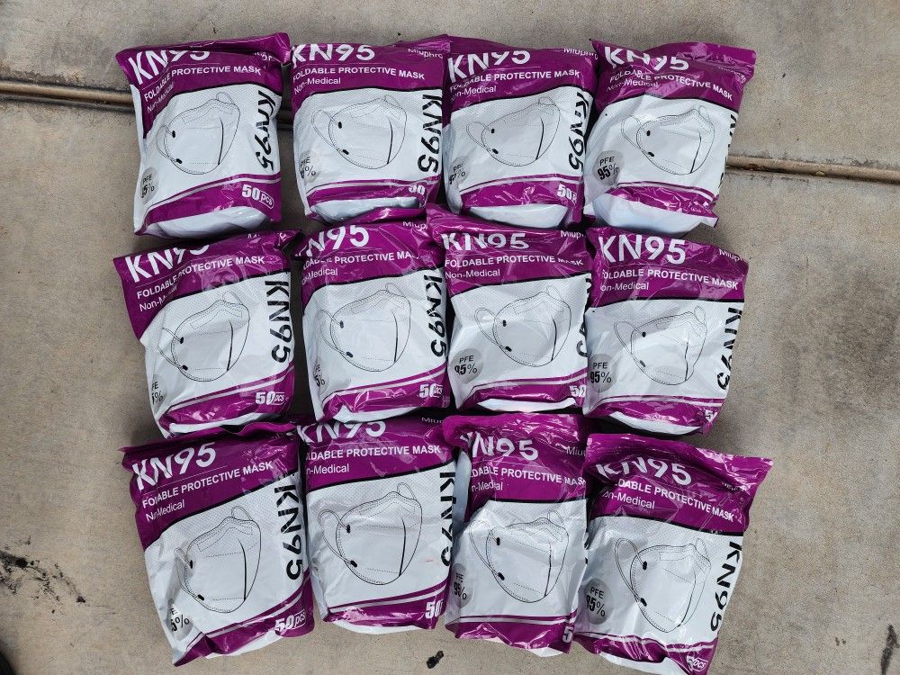 12 Packs KN95 Masks 50 Per Pack New