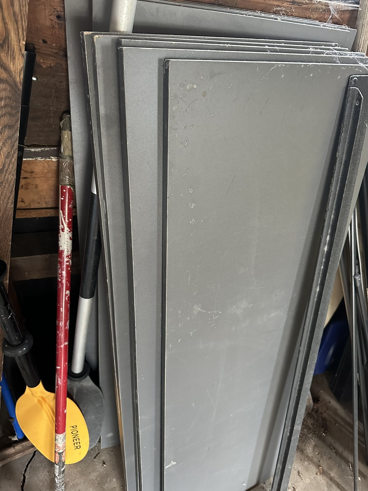 Two Industrial Shelves — 4-5 Shelves Each