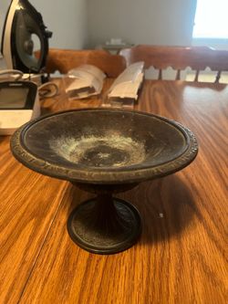 Vintage Ornate Pedestal Compote Dish