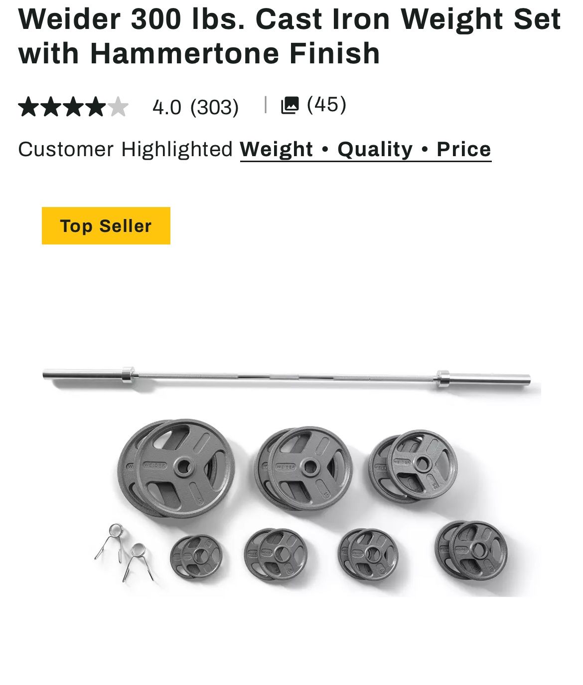 300lb weights