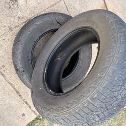 Set of 2 HANKOOK DYNAPRO ATM 265/60R18 110T. No patches or plugs