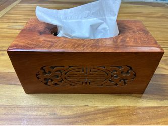 New Wood Carving Tissue Box