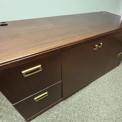 Selling a vintage walnut credenza desk