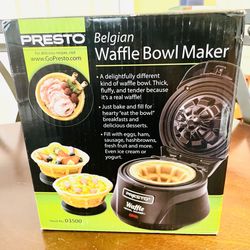 Presto Belgian Waffle Bowl Maker