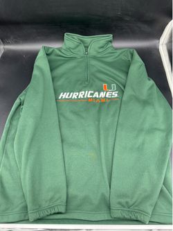 Miami Hurricanes Pullover Men's Green XL