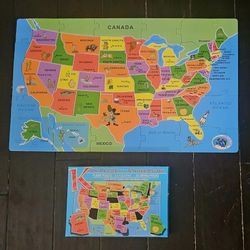 Giant Floor Puzzle Of The United States 55 Pieces