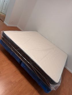 King mattress regular and box spring set (2pc - brand new) 
