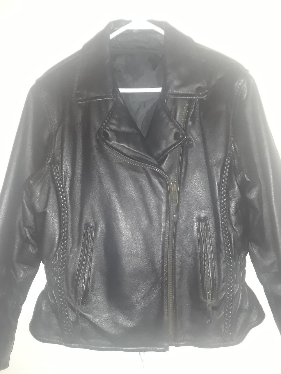 Womens leather jacket with liner