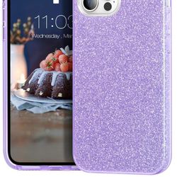 Purple Glitter Bling Sparkle Case For IPhone 12/12 Pro (200)